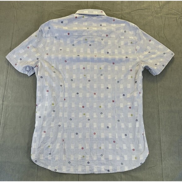 NZA New Zealand Auckland Arawata Button Shirt Mens XL Flowers Short Sleeve AOP - Picture 2 of 8